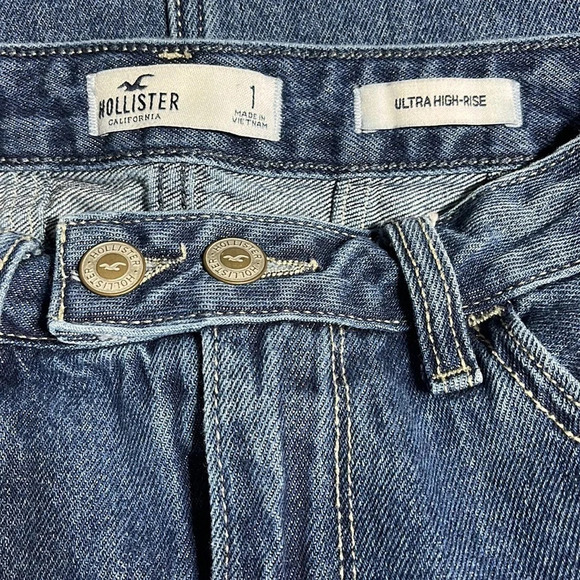 Hollister size 26 inch-waist (1 JR) ultra rise denim skirt - Picture 5 of 5
